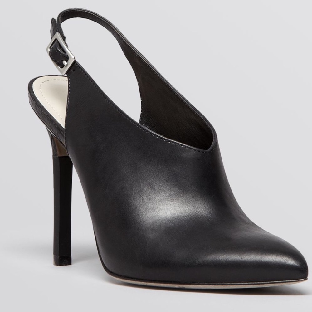 Pour la Victoire Slingback Mules Black